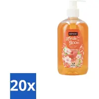 Sence 20 x – Handzeep – Splash To Bloom Peach – 500 ml - Handzeep - Perzikgeur - Handen Reinigen - Zachte Handzeep - Handen Verzorgen