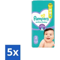 Pampers – Luiers – Active Baby Maat 3 – 54 Luiers - Bulkverpakking - 5 stuks