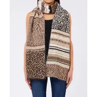 Liu Jo Sciarpa Jacquard Animalier sjaal bruin / combi, ST