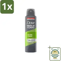 Dove 1 x - Deodorant - Extra Fresh for Men - Frisse geur en bescherming - 150 ml- Deodorant Spray - Mannelijke Deodorant - Frisse Geur - Zweetbescherming - Huidverzorging