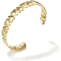 Yehwang Elegant gold cuff bracelet for everyday wear