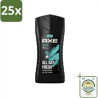 Axe 25 x - 3-in-1 Douchegel - Apollo - Sage & Cedarwood - 250 ml - Grootverpakking - Douchegel - Mannelijke Geur - 3-in-1 - Lichaam En Gezicht - Gezicht En Haar
