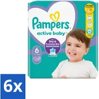 Pampers – Luiers – Active Baby Maat 3 (6-10 kg) – 90 Luiers - Voordeelverpakking - 6 stuks