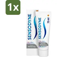 Sensodyne 1 x - Tandpasta - Gentle Whitening - Milde Reiniging - 75 ml - Gevoelige Tanden - Wittere Tanden - Milde Whitening - Tandpasta - Tandglazuur