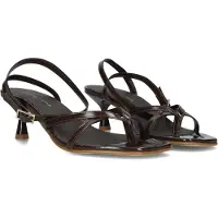 Stefano lauran Dames Sandalen 25086 - Bruin - Maat 38