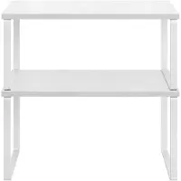 Songmics - Kruidenrek - Kruidenrek 4-Delig - Uitbreidbaar en Stapelbaar - Met Metalen Frame