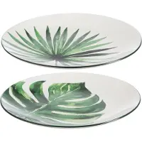J-Line Keramische Schaal Palmblad - 26,8cm