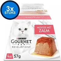 Gourmet 3x Revelations - Mousse Zalm - Kattenvoer - 4x57g