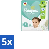 Pampers – Luiers – Active Baby Dry Maat 7 – 30 Luiers - Bulkverpakking - 5 stuks