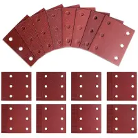 Famanu – Set van 80 schuurpapier 115 x 101 mm met kleefsystemen in verschillende korrelgroottes