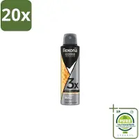 Rexona 20 x – Deodorant Spray – Maximum Protection Sport Defence – 150 ml - Grootverpakking - Sport Deodorant - Sportdefensie - Frisheid - Transpiratie - Zweten