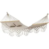 Famanu – Hangmat van 200 x 150 cm, tot 220 kg, Boho-hangmat voor buitengebruik, tuin en balkon