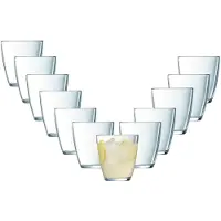 Luminarc water drinkglazen - 12x stuks - transparant - glas - 250 ml - glazen