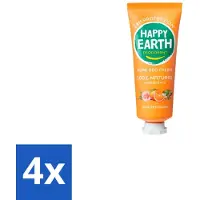 Happy Earth 4 x – Deodorant Cream – 100% Natuurlijk Rose Petitgrain – 40 ml - Natuurlijke Deodorant - Deodorant Crème - Frisse Geur - Bloemige Geur - Huidvriendelijk