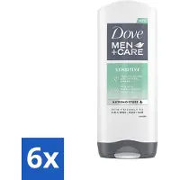 Dove 6 x - Shower Gel - 3-in-1 - Men Care Sensitive - Verfrissend en zacht - 400 ml - Men Care - Douchegel - Gevoelige Huid - 3-in-1 - Lichaam Verzorging