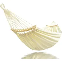 Famanu – Hangmat voor 2 personen, 220 x 150 cm, totale lengte 330 cm, canvas katoenen hangmat voor buiten en binnen, rood