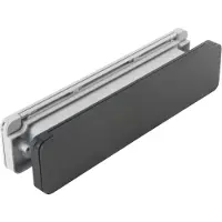 Homebox - de isolerende, tochtvrije en geluiddempende brievenbus – buitendeel aluminium zwart fijnstructuur coating - binnendeel in grijs RAL7047
