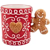 Clayre & Eef Mok 350 ml Rood Keramiek