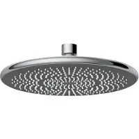 Famanu – Waterbesparende regendouchekop met duurzaam systeem, ronde douchekop Ø 22,5 cm, bespaar 40% water zonder comfort te verliezen, messing/ABS chroom