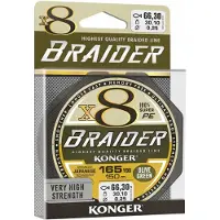 Konger Braider X8 Vlechtlijn Olive Green 0.25mm - 150m
