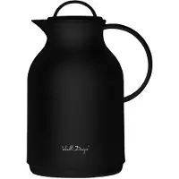 Vialli Design Amo Thermos 1000 ml - Glas geïntegreerd, Zwart