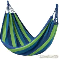 Famanu – Hangmat van katoen voor camping en outdoor, afmetingen 200 x 100 cm, tot 200 kg draagkracht, met draagtas
