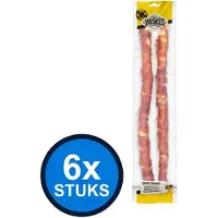 Voskes 6x Runderhuid Sticks Rund & Kip - Hondensnack - 400g