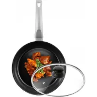 Ambition Verso Koekenpan 24 cm met Glazen Deksel - Aluminium