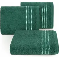Eurofirany Zachte Katoenen Badhanddoek FIORE 70x140 cm - Donkergroen, Absorberend