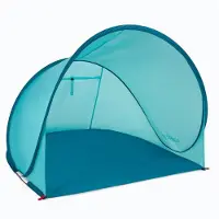 Famanu – Qsand strandtent, automatisch ontvouwbaar in 3 seconden, UV-bescherming 50+, waterdicht, ultralicht en compact, ideaal voor strandgebruik