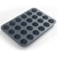 Famanu – Siliconen mini muffinvorm, 24-delig, antiaanbak muffinvorm voor het bakken van muffins
