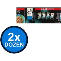 Sheba 2x - Mini Filets Vis Selectie in Saus Multipack - Kattenvoer Natvoer - 40x85g