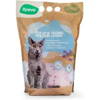 Aveve - Kattenbakvulling Silica Lavendel - 5L - Silicavulling - Lavendelgeur - Zeer Sterk Absorberend - Lange Gebruikstijd