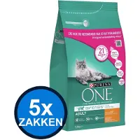 Purina One 5x - Adult Kip&Verse Groenten - Kattenvoer Droogvoer - 1.5 kg