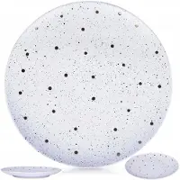 Artemis Grote Platte Dinerbord 26,5cm - Keramiek Met Goud & Zwart Accent