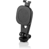 MOJOGEAR PH2 Magnetische smartphone-houder voor statief + cold shoe-mount - Voor Vlogging en Video - Met 1/4 inch Schroefaansluiting voor Statief - Zwart