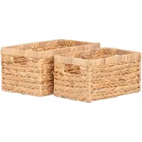 Nest of Nora Opbergmanden set van 2 - Water hyacint - Natural