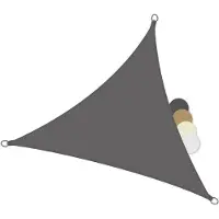 Famanu – Driehoekig schaduwdoek met UV-bescherming, ademend materiaal voor terras en tuin, ideaal voor het creëren van schaduw buiten