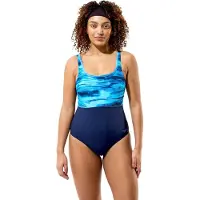 Speedo Badpak Print Contour Eclipse Marine/Lavendel