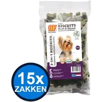 Biofood 15x - 3in1 Koekjes Blaf & relax Mini - Hondenvoer Snacks - 200 g