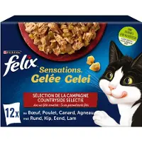 Felix Kat Sensations Countryside Selectie In Gelei Adult 12x85g