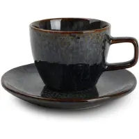 Salt & pepper Mielo Mokkakop En Schotel Sapphire | Groen / Blauw | Stoneware