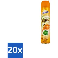 At Home 20 x – Luchtverfrisser Spray – Sandalwood – Warm & Houtachtig - 400 ml - Luchtverfrisser - Sandalwood - Jasmijn - Geurneutralisatie - Warme Geur