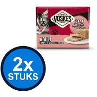 Voskes 2x Pate Heek Zalm & Erwten - Kattenvoer - 85g