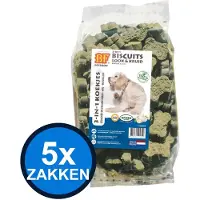 Biofood 5x - 3in1 Koekjes Look & kruid - Hondenvoer Snacks - 500 g
