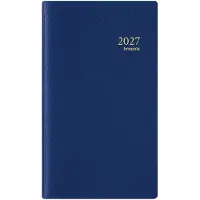 Brepols agenda 2027 - INTERPLAN [0.736] - GENOVA + ABC - Zakagenda - 1 week op 2 pagina's - Weekoverzicht - Gespiraleerd - Blauw - 9 x 16 cm