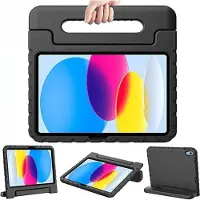 Ntech Tablet Hoes voor iPad 10e/11e Generatie 10.9/11 Inch – Zwart Kidsproof Kinderhoes met Handvat – Schokbestendige Beschermhoes –