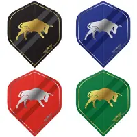Bull's Bulls Retro Dartflights - Rood