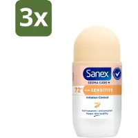 Sanex 3 x – Deodorant Roller – Dermo Sensitive – 53 ml - Kabel - Kabels - Kabelsysteem - Kabelsysteem