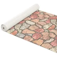 ANRO Badmat Straatstenen Roze 65x160cm Antislip Douchemat Afwasbaar Sneldrogend